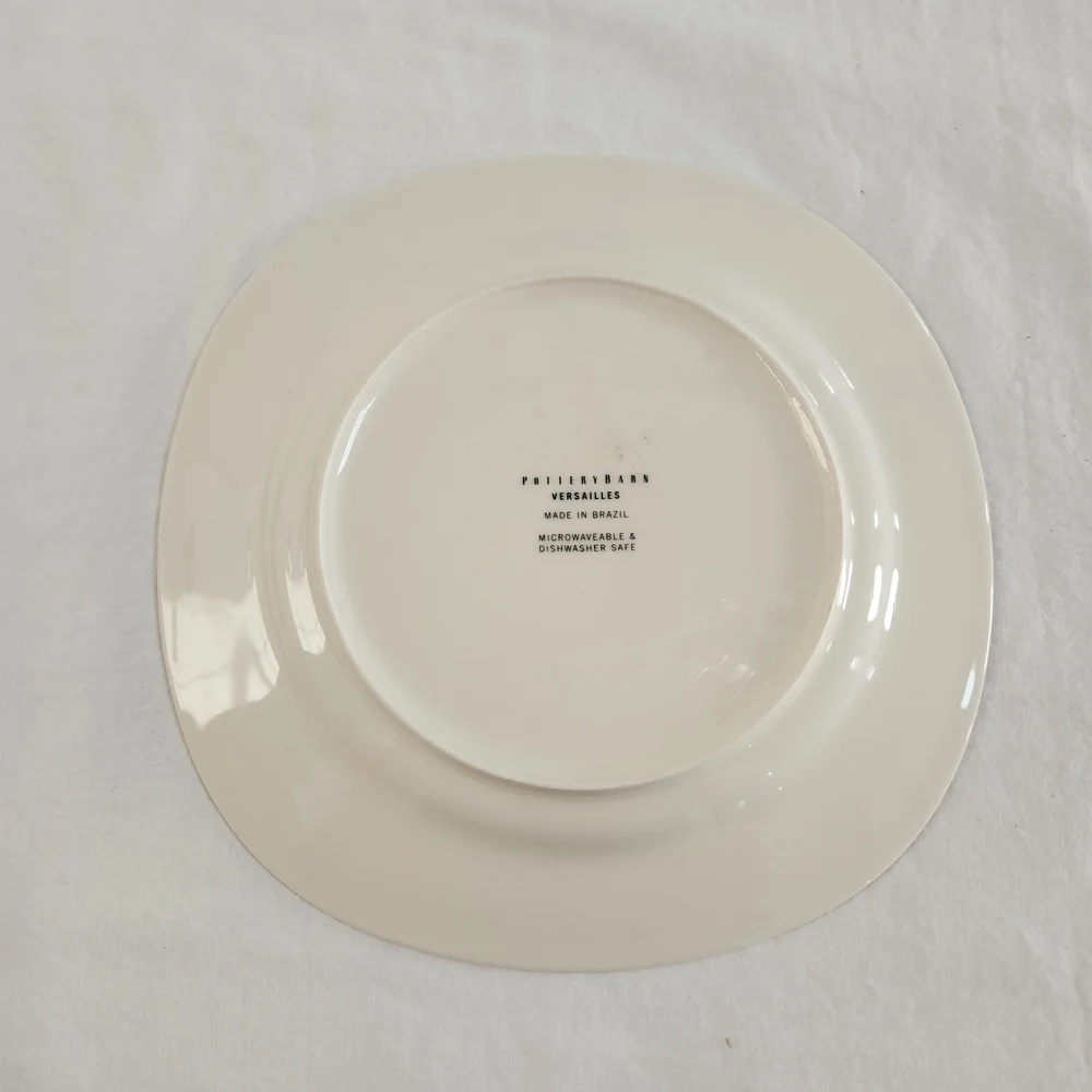Pottery Barn VERSAILLES Red Dinner Plate